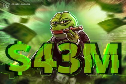 Crypto Trader will convert $2K Pepe to $43 million and sell it for $10 million profit