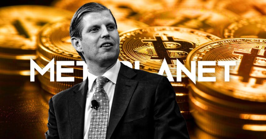 Eric Trump will be joining the advisory committee of Bitcoin company Metaplanet.