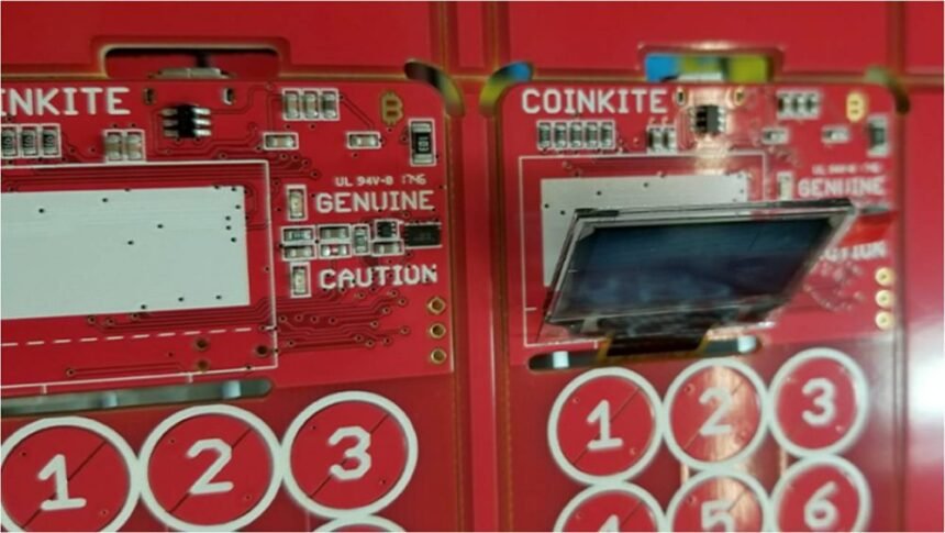 Visual de la ColdCard.