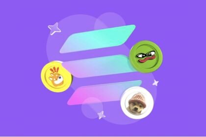 Pi coin riding on Bull sorounded by bears