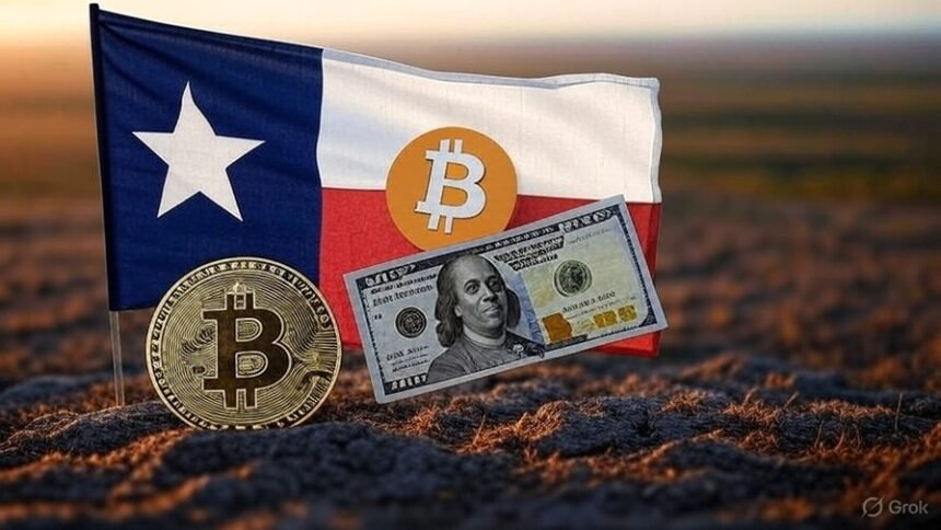 Not just the dollar, but also the legal Texas currency in Texas