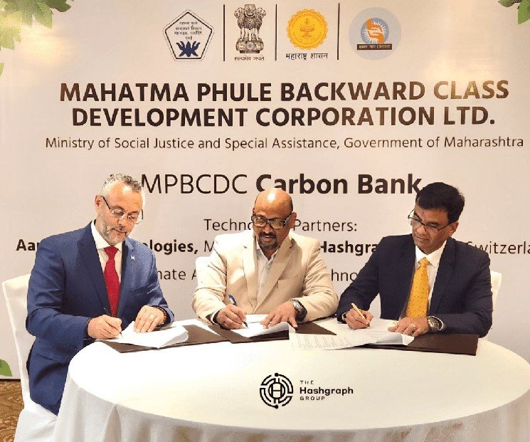 Hashgraf Group teamed up with MPBCDC to launch India's first state carbon bank in Hedera