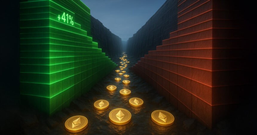 Ethereum Order -Book liquidity has increased by 41% since April