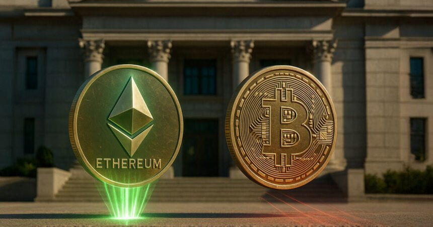 Ethereum ignores the market with $133 million inflows as Bitcoin stumbles with $404 million outflow