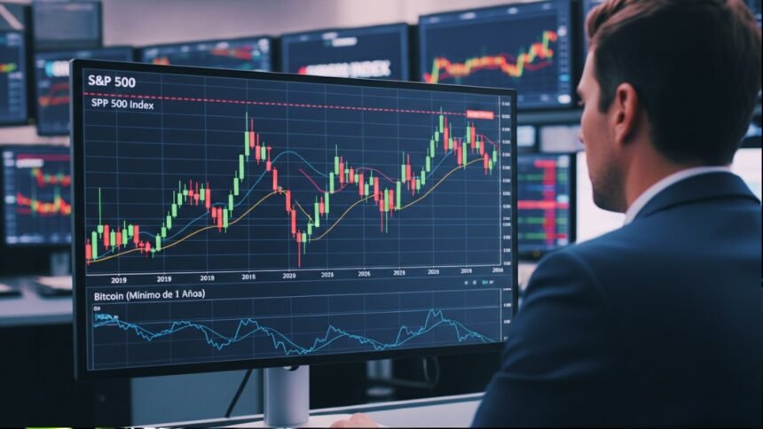 S&P 500 hits new all-time high as Bitcoin falls