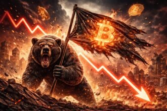 The Bitcoin Bearish flag is still active, so the price could crash again.