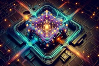 JPMorgan headquarters with Ethereum logo overlay