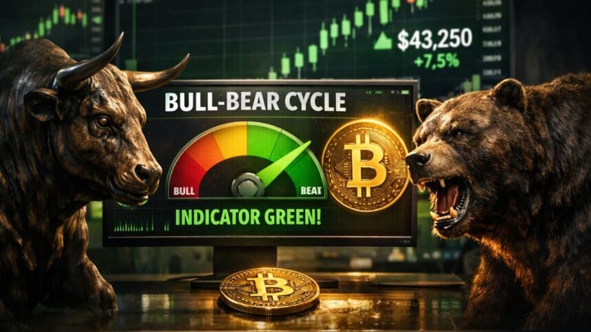 Bitcoin’s “bull-bear cycle” indicator turns green for the first time since 2023