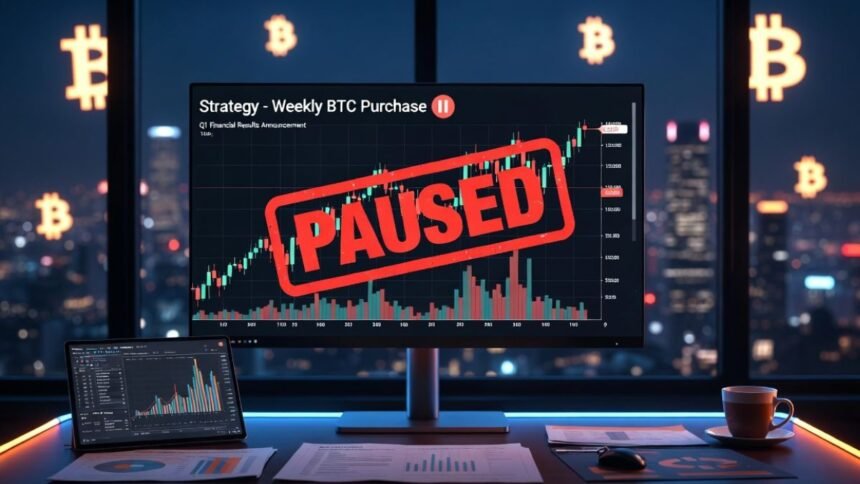 A Strategy to Pause Weekly Bitcoin Purchases Ahead of Financial Announcements