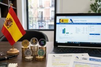 What should I do if I receive a notice from the Spanish Ministry of Finance regarding the use of cryptocurrencies?